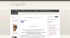 Desktop Screenshot of lingerize.com