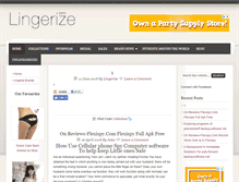 Tablet Screenshot of lingerize.com